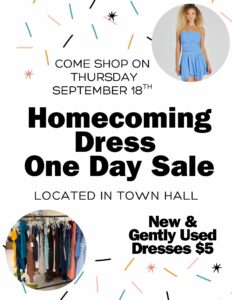 One Day Sale for Homecoming Dresses Flyer