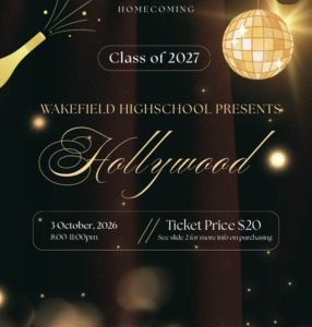 Hollywood themed hoco dance flyer
