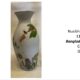 ceramic vase with birds and leaves
