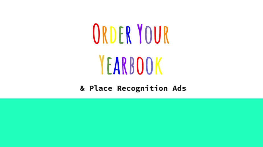 2022-2023 Yearbook Orders & Recognition Ads