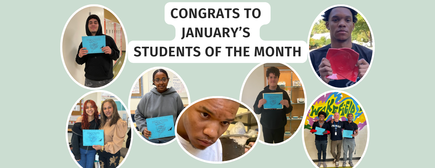 Wakefield's Students of the Month - January 2024