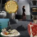 collage of national scholastic art winning art pieces.