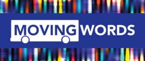 Moving words poetry competition logo.