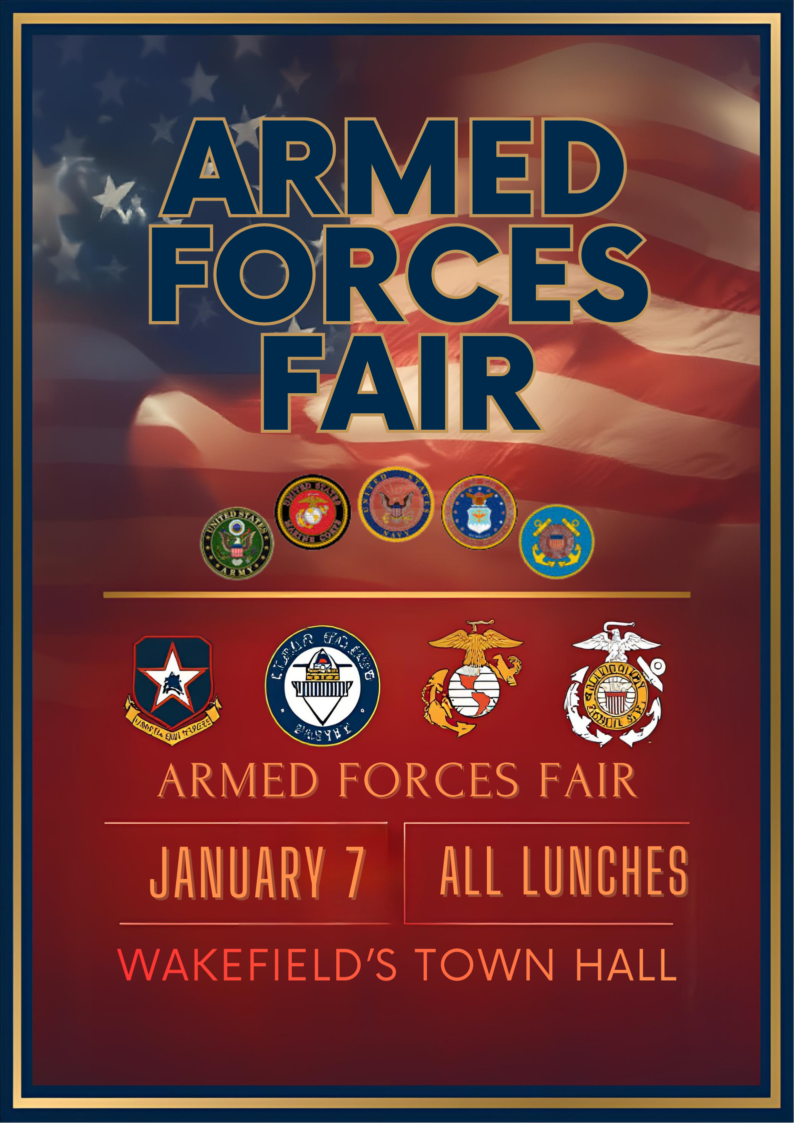 Arm forces fair flyer.