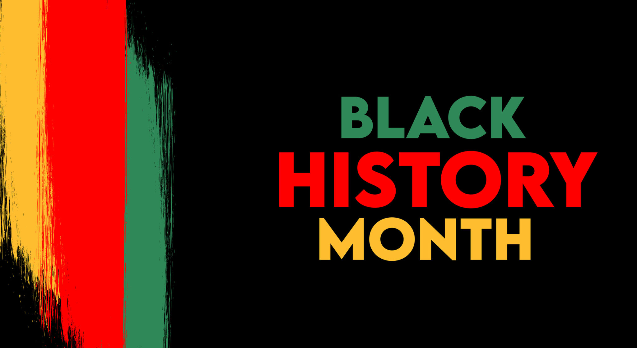 Black history month banner