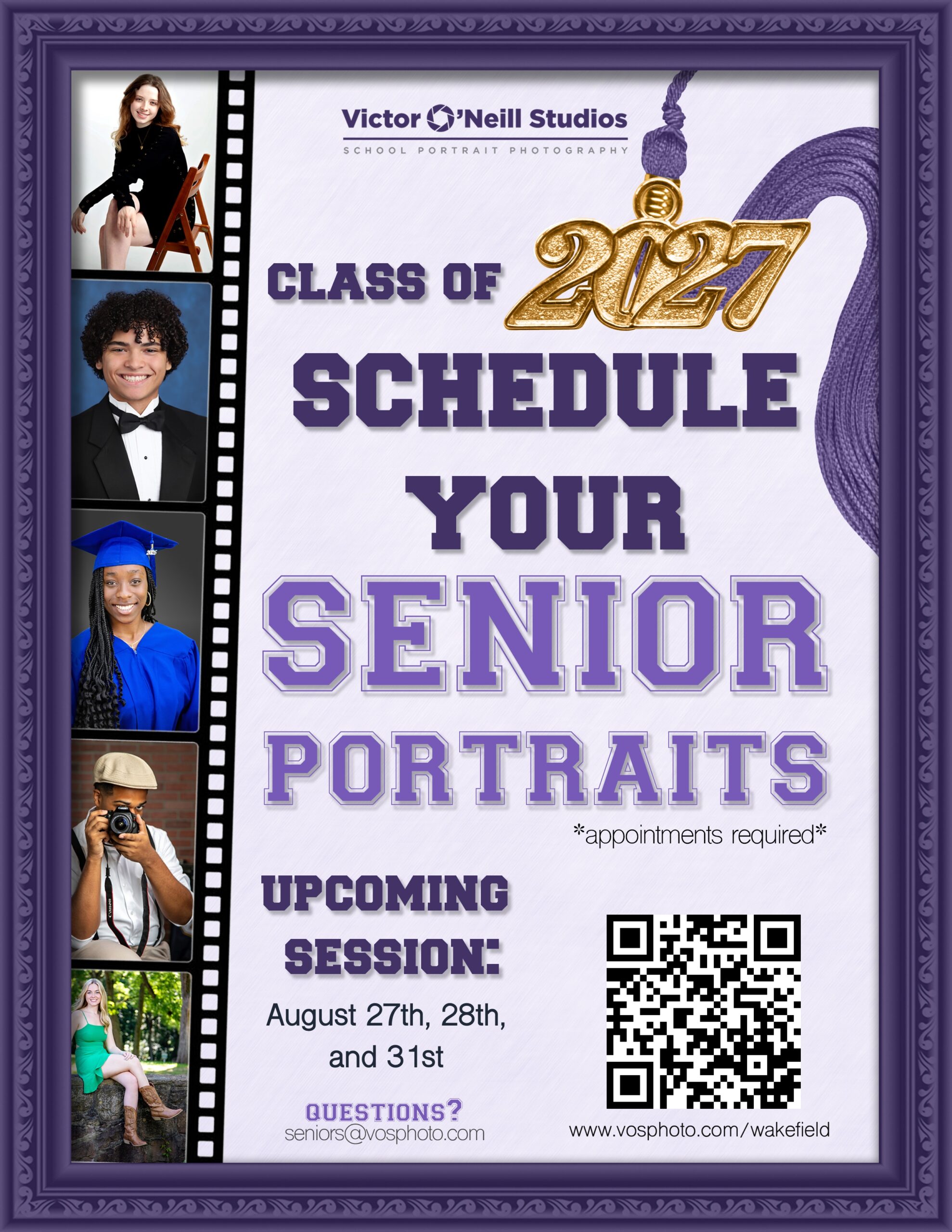 Senior portraits flyer